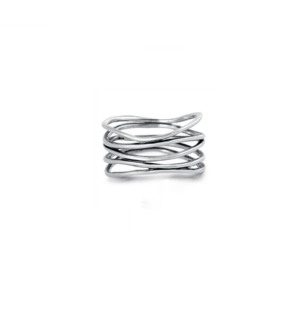 925 Sterling Silver Ring Bohemian Size 6 Women's Jewelry - Picture 3 of 7